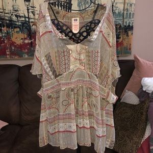 Faded Glory Sheer Blouse
